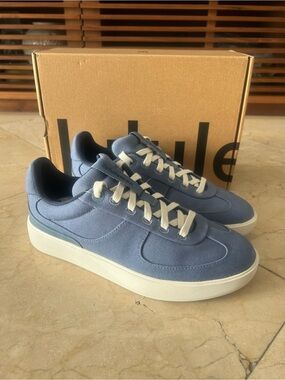 Lululemon Cityverse Cotton Canvas Sneaker Washed Denim Antique White Club Blue